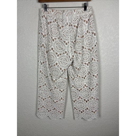 Anthropologie Red Carter Womens Deck Lace Pants Size Small White‎ Boho Bridal - Picture 7 of 10